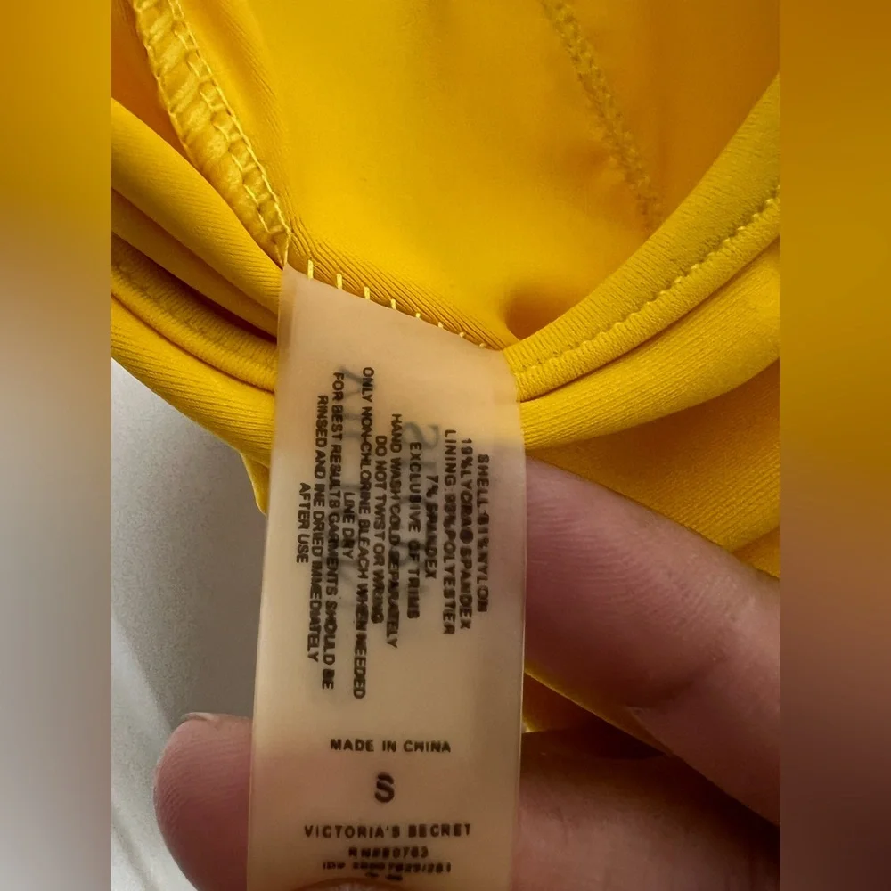 Victoria's Secret Yellow One-Piece Swimsuit
